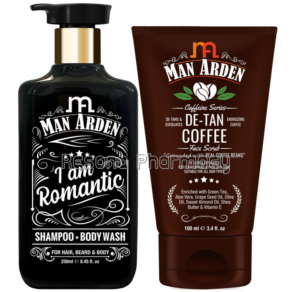 Romantic Shampoo – Body Wash 250Ml Plus De Tan Coffee Face Scrub 100Ml