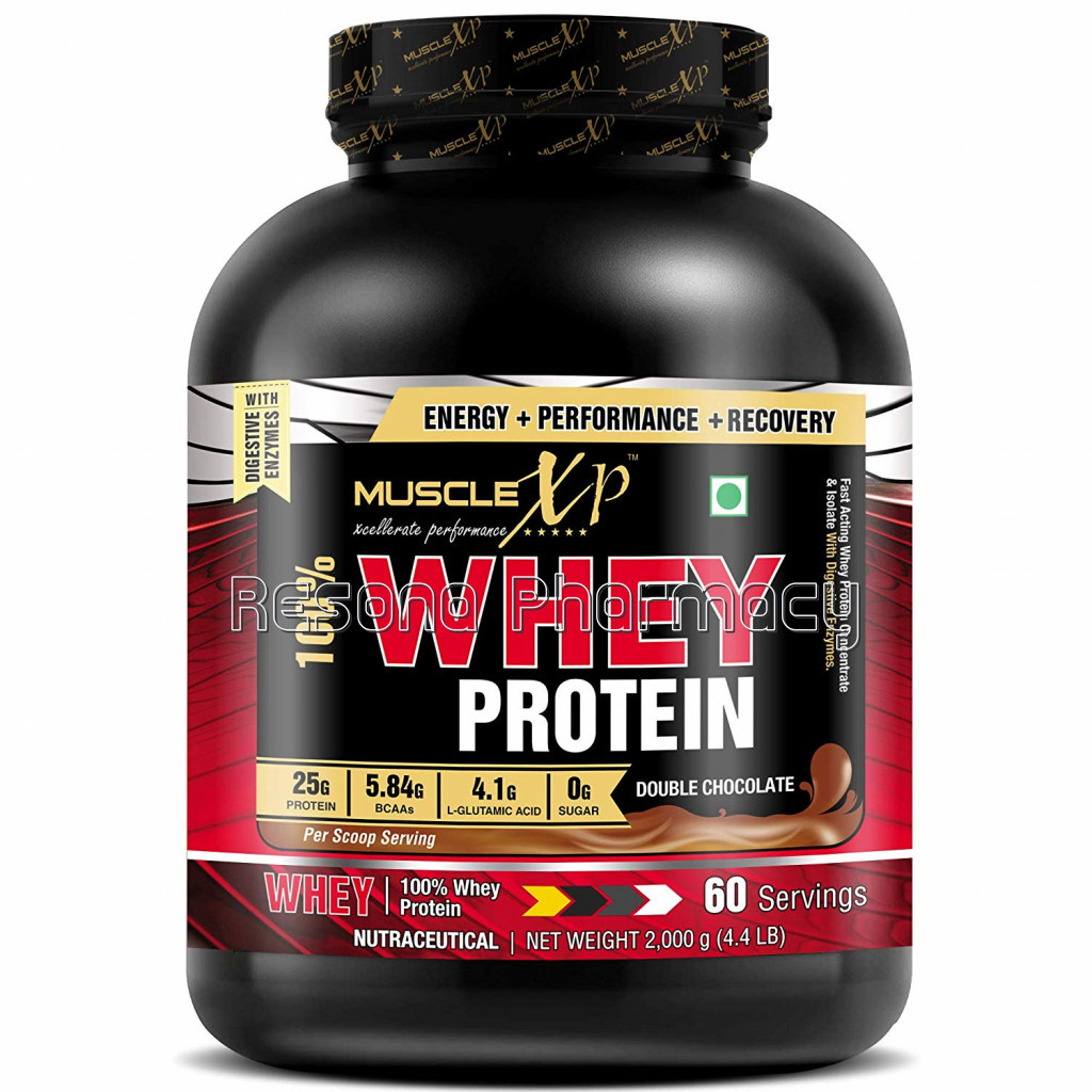 100% Whey Protein New Gold Standards, 2Kg (4.4 Lbs) With Digestive Enzymes – Double Rich Chocolate
