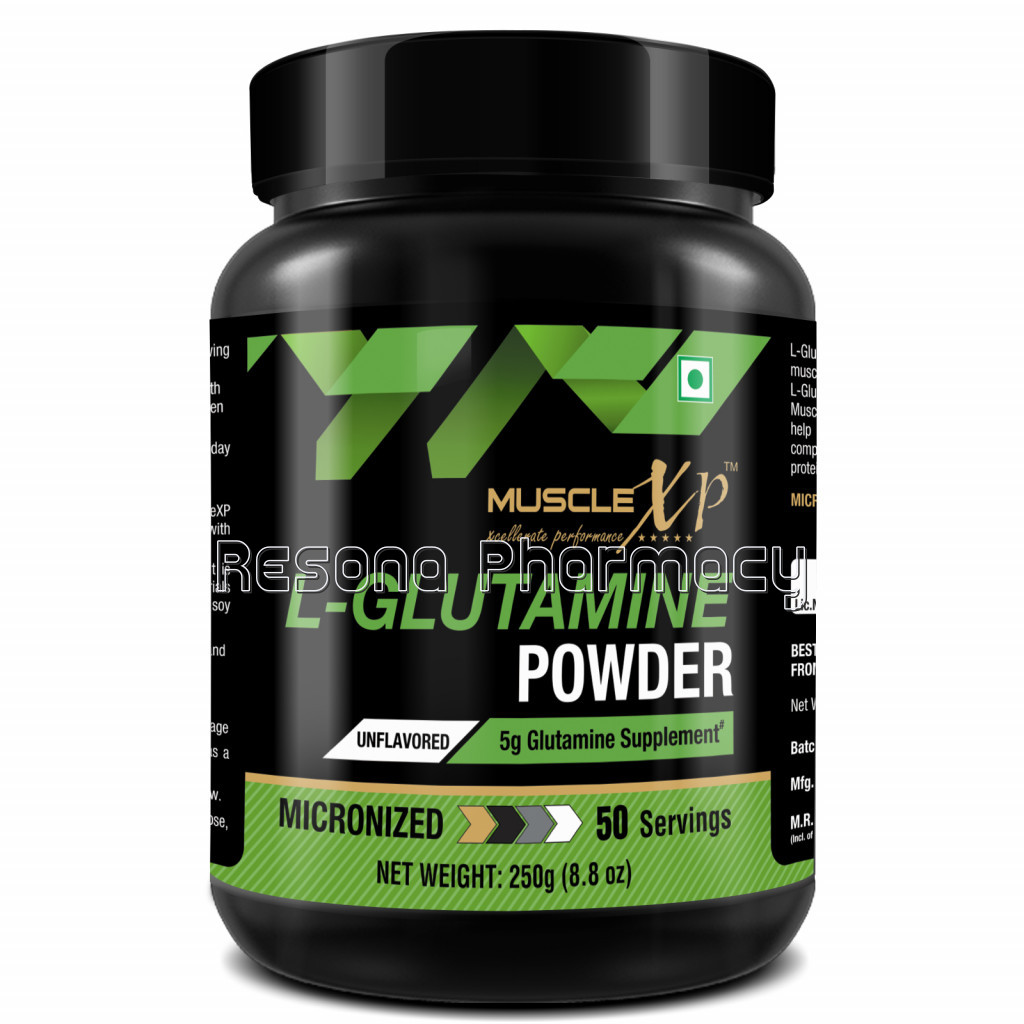 Micronized L Glutamine Powder,250Gm, Unflavored