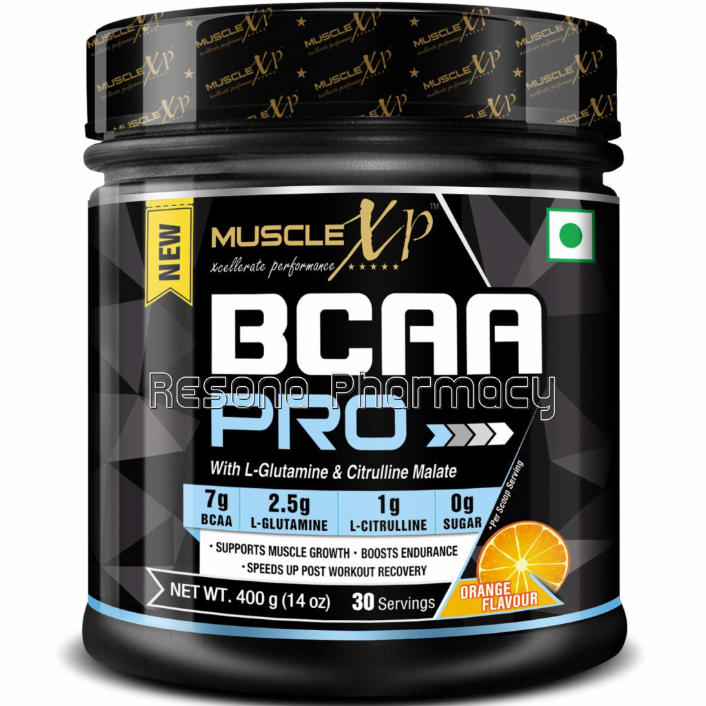 Bcaa Pro With L Glutamine and Citrulline Malate, Orange, 400G (14 Oz), 30 Servings