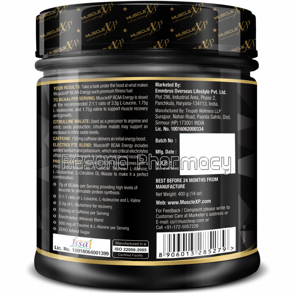 Bcaa Energy With Electrolyte Blend and Caffeine, Orange, 400G (14 Oz), 28 Servings