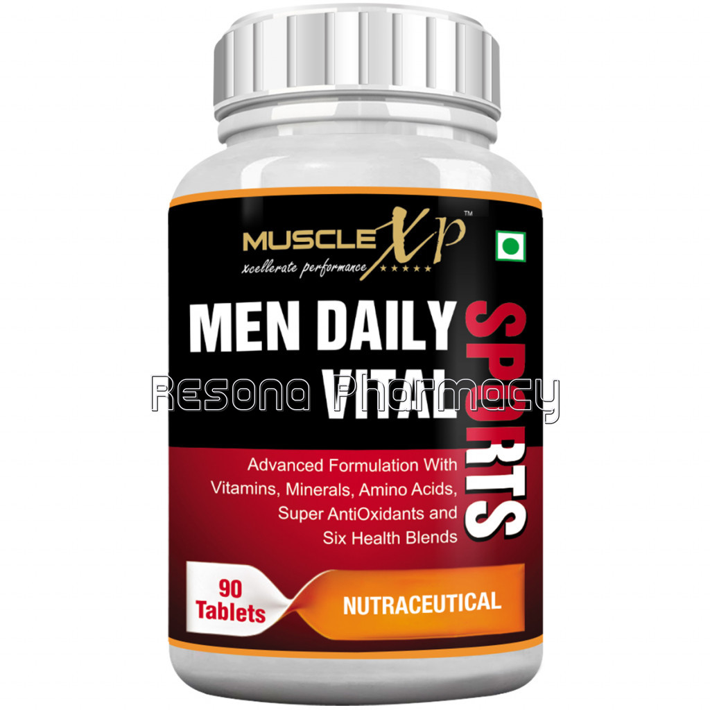 Multivitamin Men Daily Sports With 47 Nutrients (Vitamins, Minerals and Amino Acids), 90 Tablets