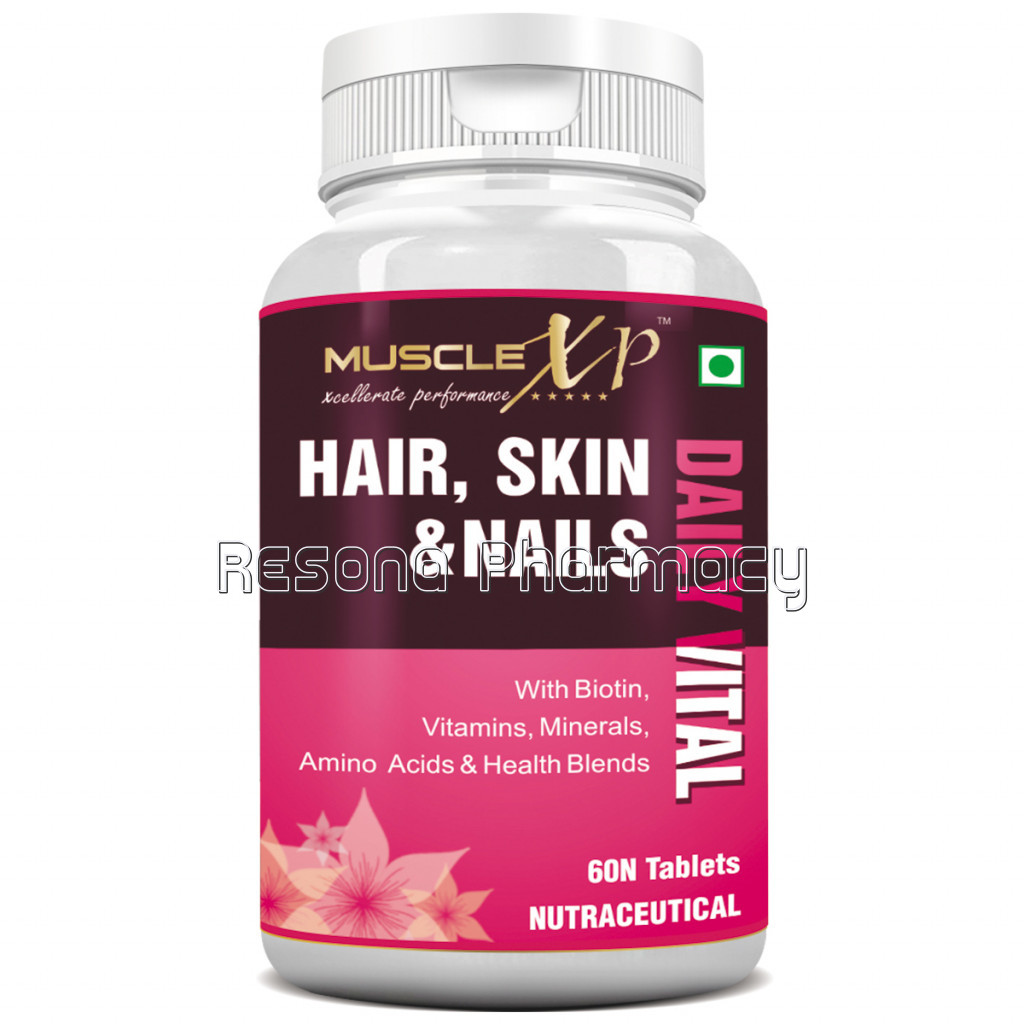 Biotin Hair, Skin and Nails Complete Multivitamin With Amino Acids (36 Nutrients), 60 Tablets