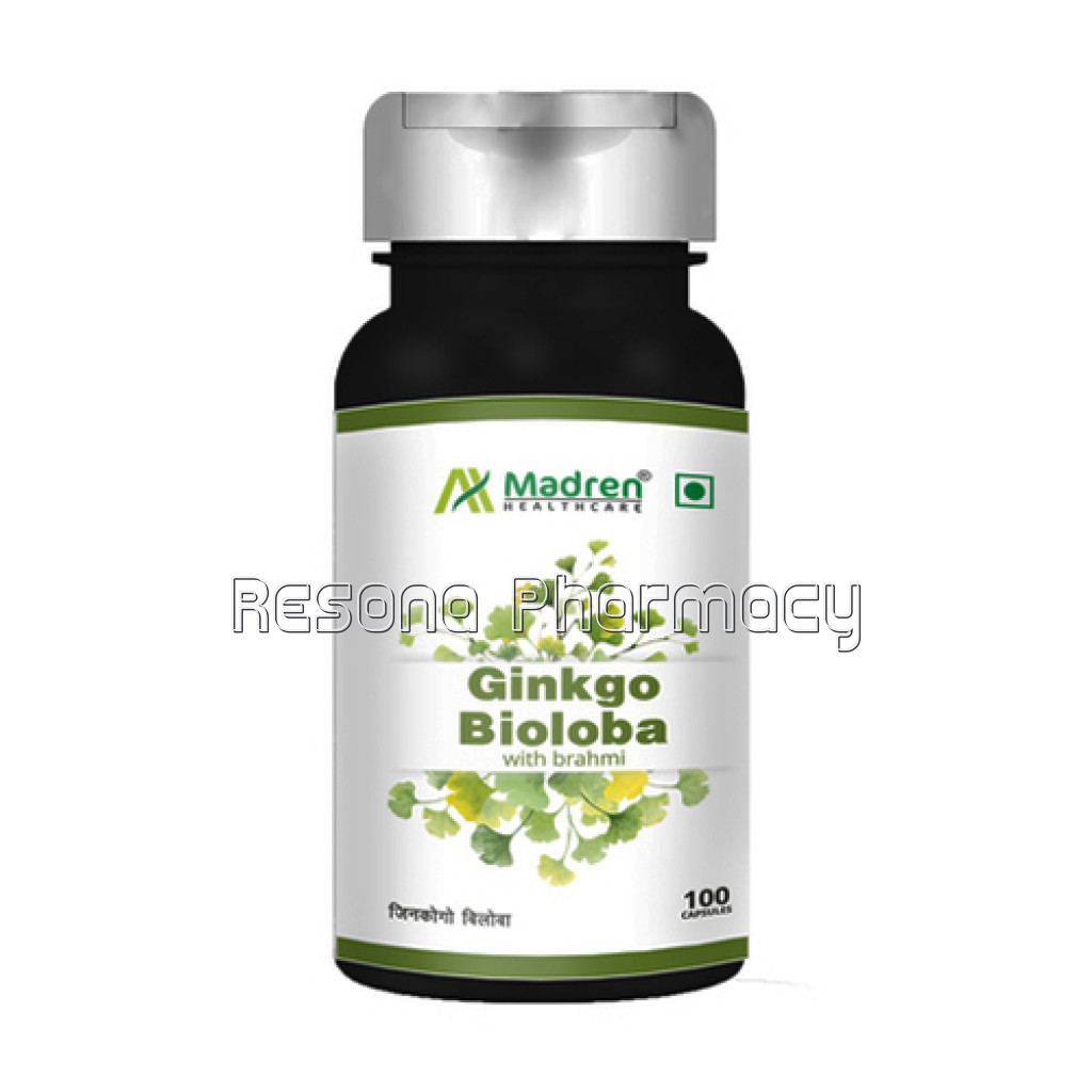 Ginkgo Bioloba With Brahmi Capsule 100 Veg Capsule