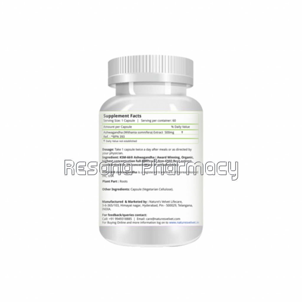 Organic Ksm   66 Ashwagandha   For Stress, Anxiety And Immunity Pack Of 1