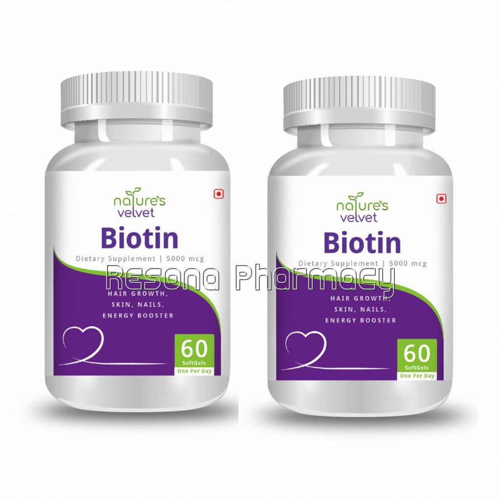 Biotin For Hair, Skin and Nail Support Pack Of 2