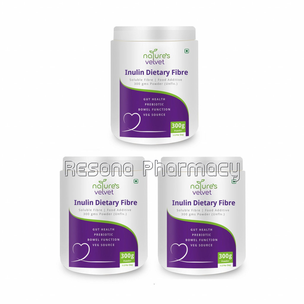 Inulin Powder [Prebiotic, Veg Source, Soluble Fibre ] Pack Of 3