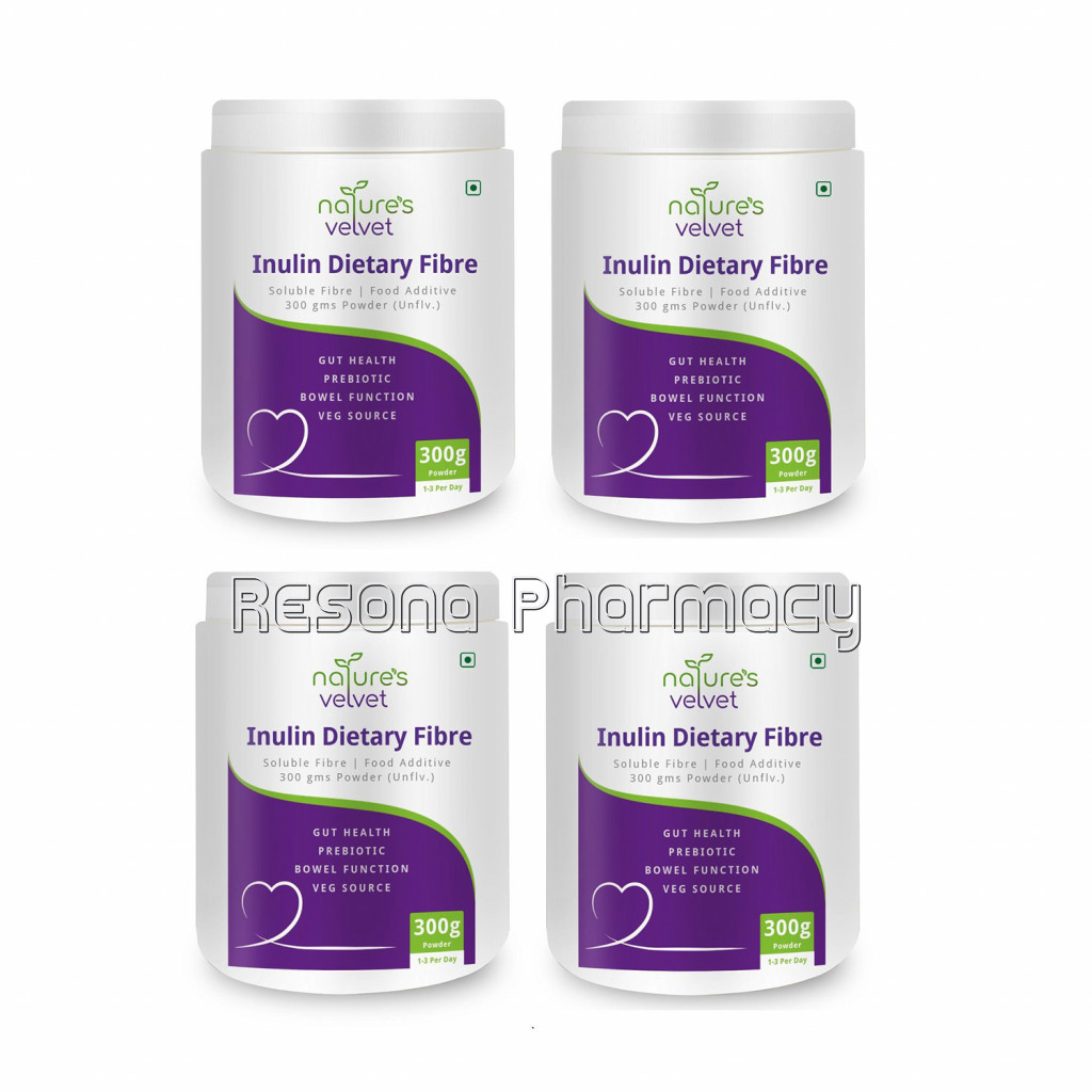 Inulin Powder [Prebiotic, Veg Source, Soluble Fibre ] Pack Of 4
