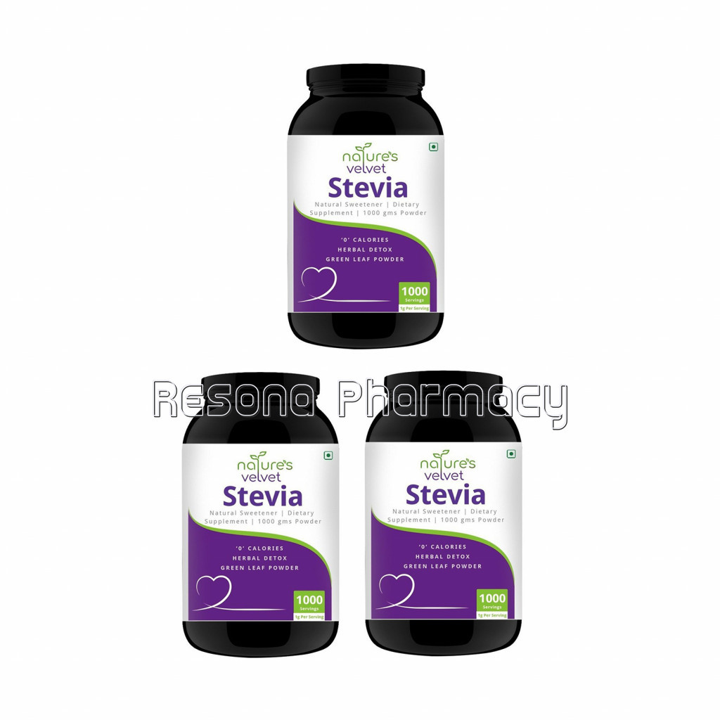 Stevia NaNaturalSweetener and Detox   1000 Gms Pack Of 3