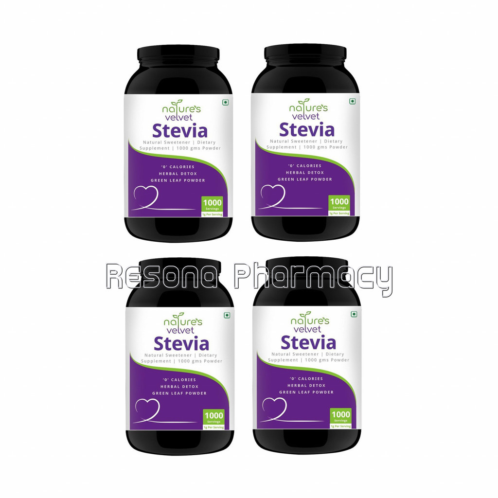 Stevia NaNaturalSweetener and Detox   1000 Gms Pack Of 4