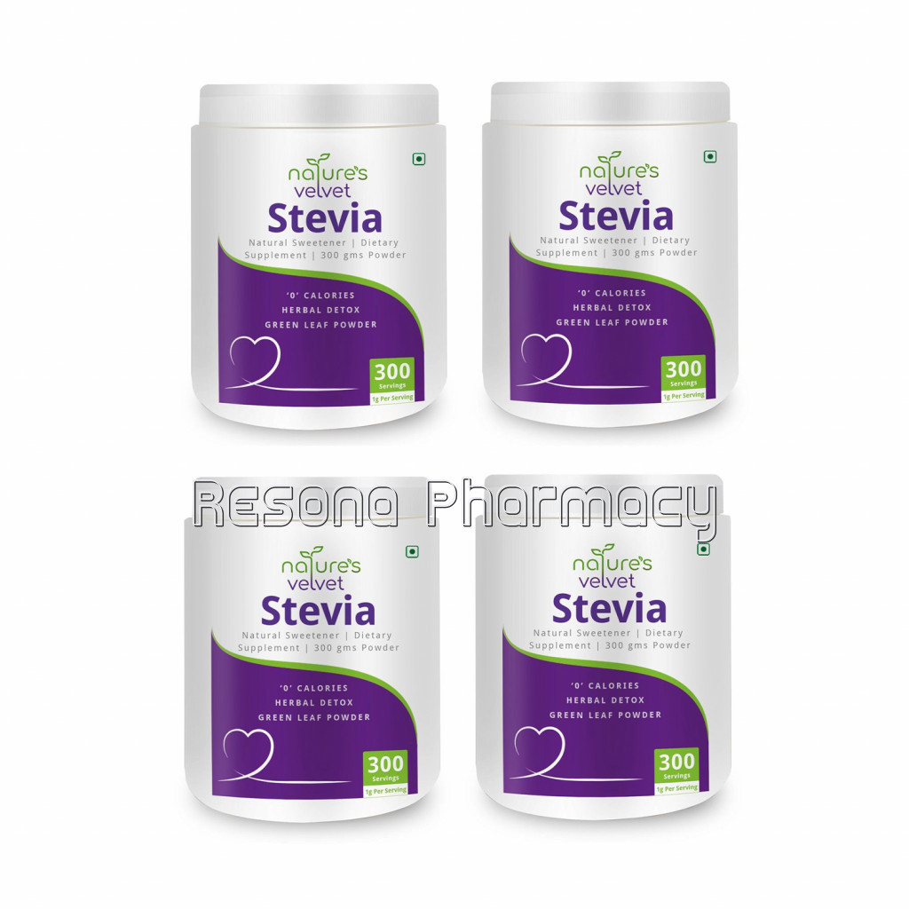 Stevia NaNaturalSweetener and Detox   300 Gms Pack Of 4