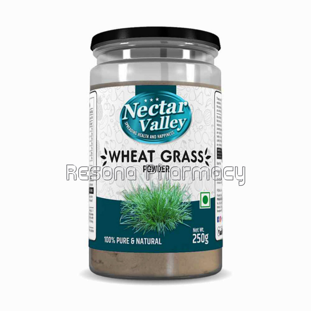 Organic Wheatgrass Leaf Powder, 250G   Rich In Fibers, Chlorophyll, Fatty Acids And Minerals   Certified Non Gmo Vegan Food Supplement By Nectar Valley