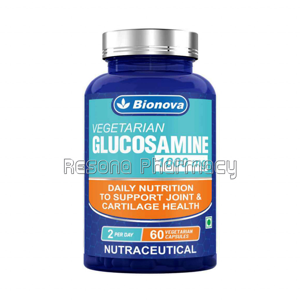 Vegetarian Glucosamine 1000Mg Capsules   For Joint Health And Cartilage Support   60’S Pack
