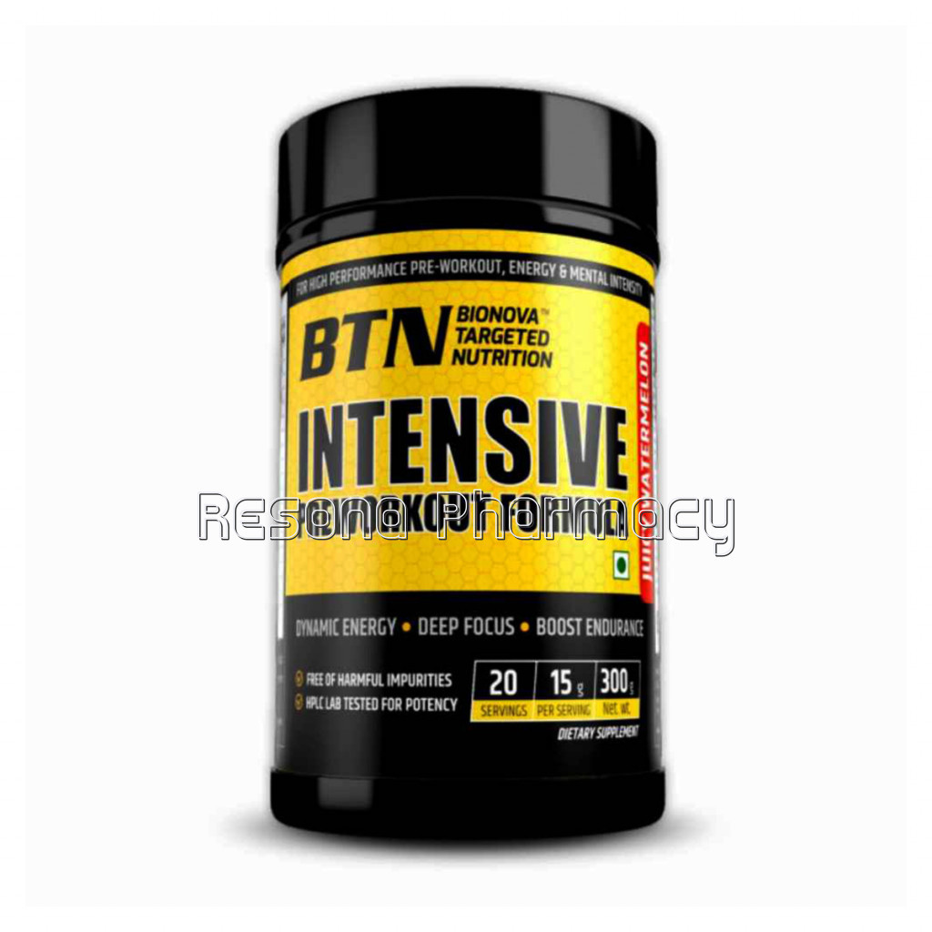 Intensive Pre Workout Formula, Juicy Watermelon   20 Servings