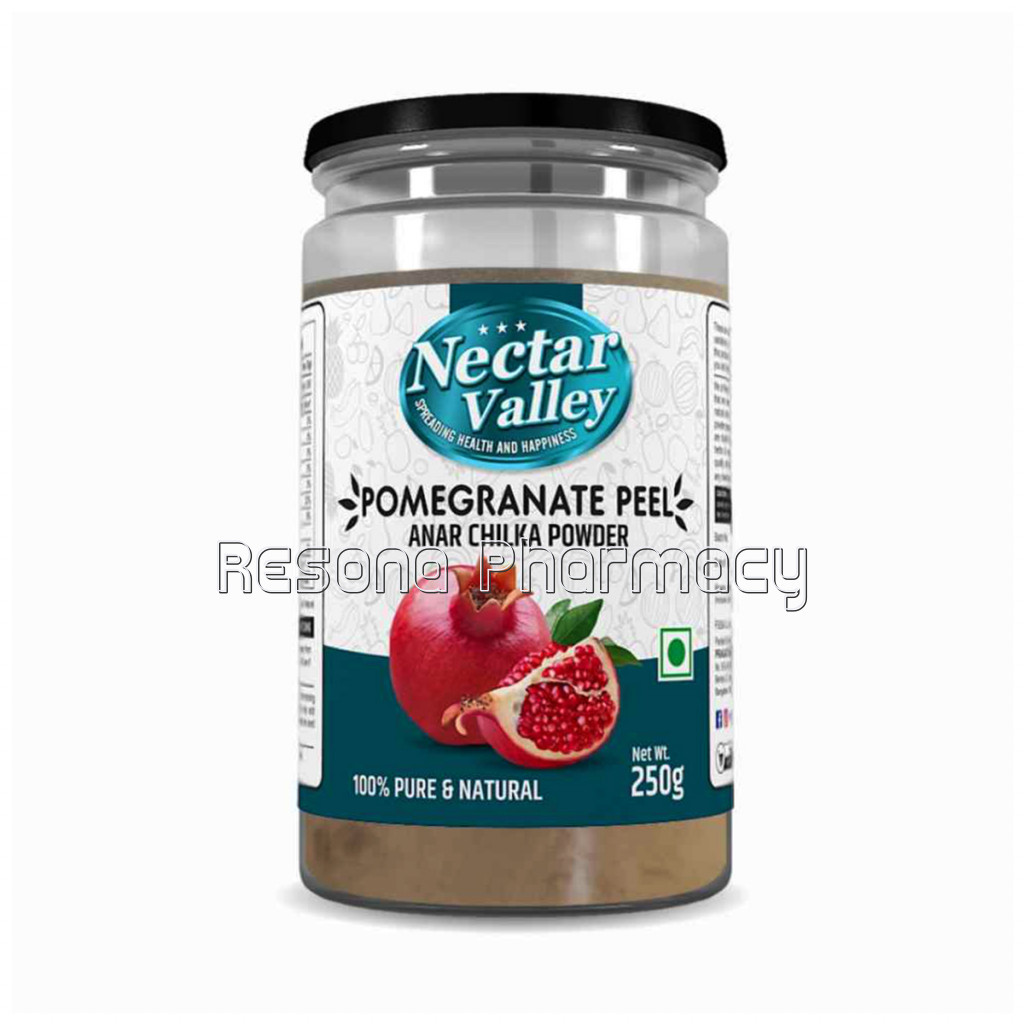 Nectar Valley Pomegranate Peel Powder (Anar Chilka Powder) Suitable For Making Herbal Tea and Face Packs 250G