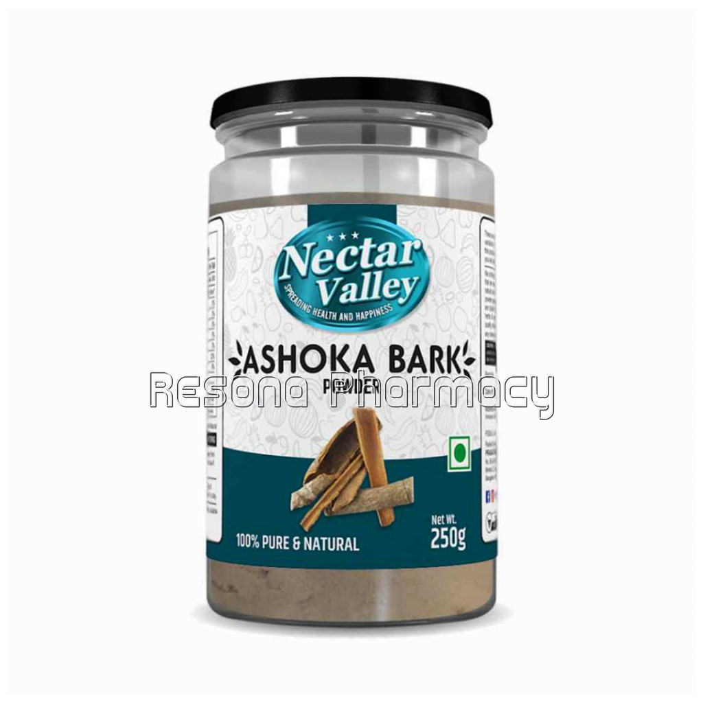 Nectar Valley Ashoka Bark / Ashoka Chaal (Saraca Indica) Asoca Chhal Powder Pure and Organically Processed Fine Powder   250G