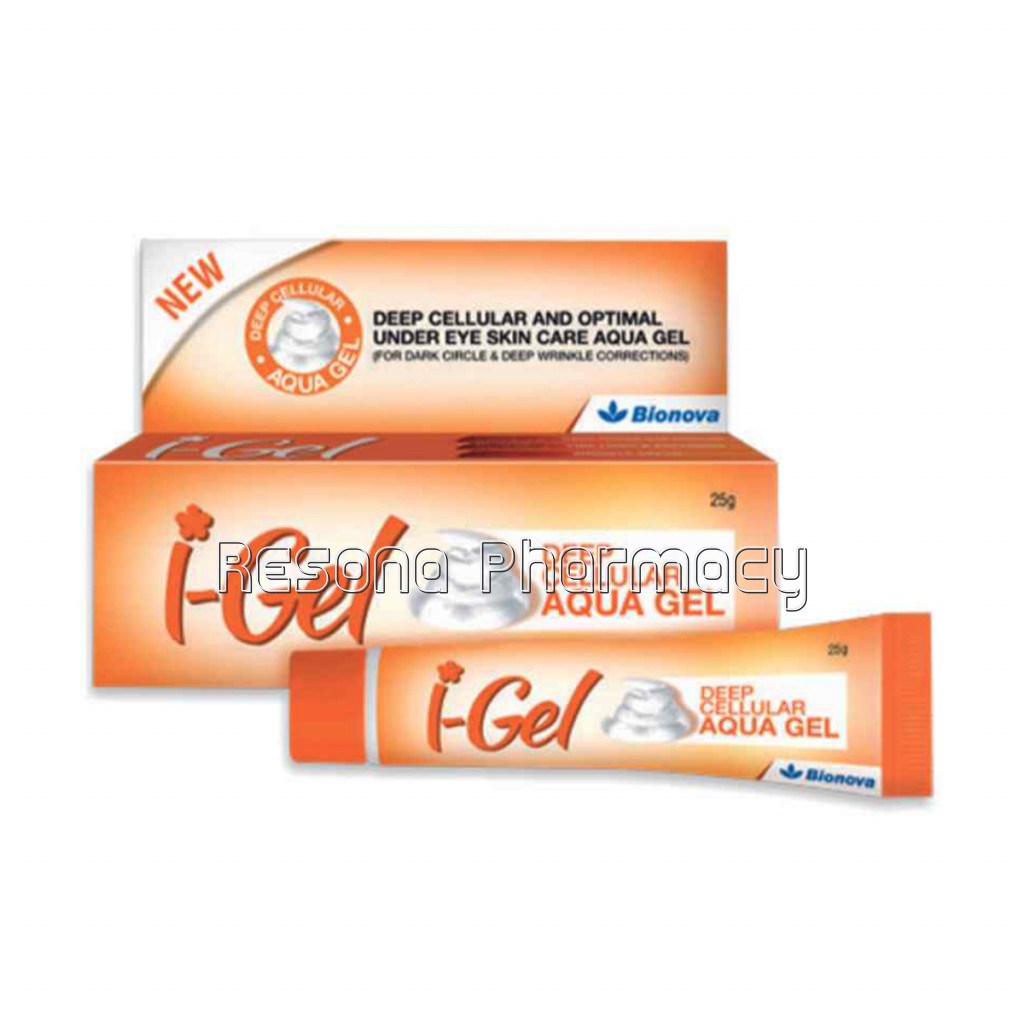 Bionova I Gel Under Eye Cream For Dark Circle 25G, Puffiness, Wrinkles, Bags, Skin, Firming, Fine Lines Deep Cellular Aqua Gel For Under Eye Skin Care