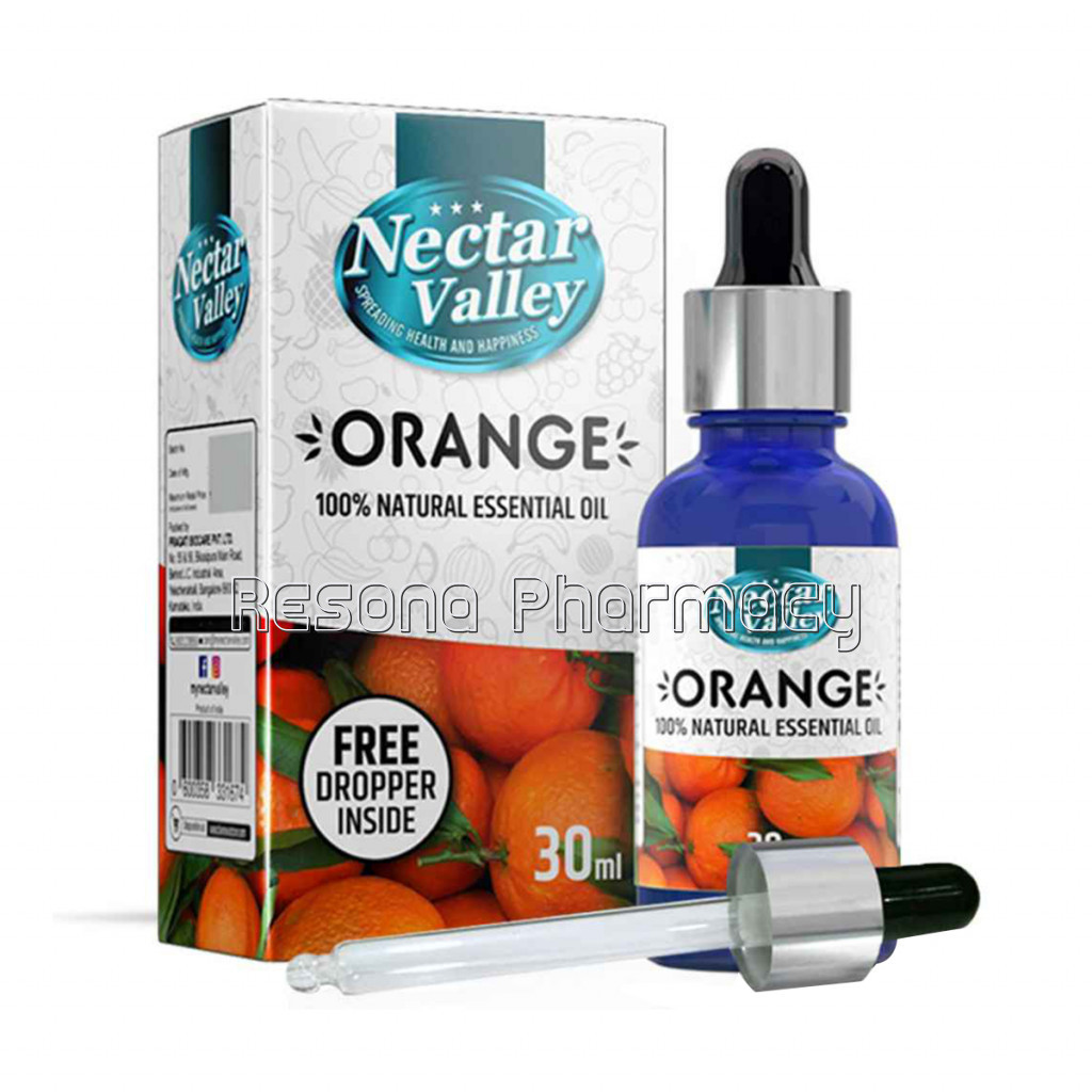 Nectar Valley Orange Essential Oil, 100% Pure | NaNaturalAromatherapy Oil For Scent / Diffuser / Humidifier, Massage   Steam Distilled (30Ml)