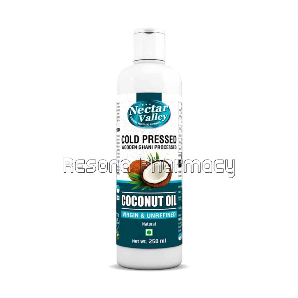 Nectar Valley Cold Pressed Virgin Coconut Oil   Extracted From Fresh Coconut Milk | 100% NaNaturaland Unrefined   250Ml