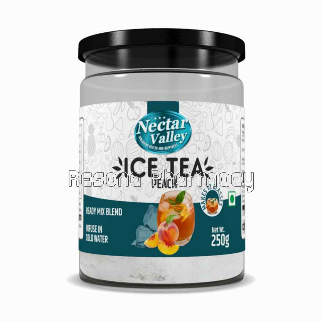 Nectar Valley Instant Ice Tea Mix   Peach | Ready Mix Blend | Brewed From Real Leaves   Makes 12 Glasses   250G