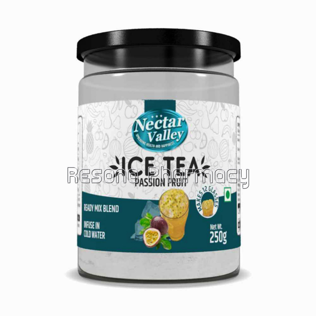 Nectar Valley Instant Ice Tea Mix   Passion Fruit | Ready Mix Blend | Brewed From Real Leaves   Makes 12 Glasses   250G