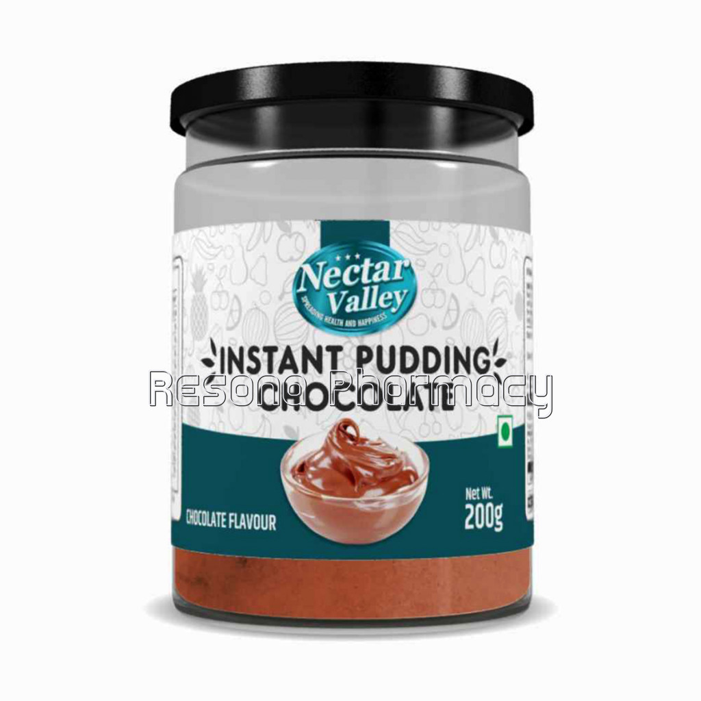 Nectar Valley Chocolate Instant Pudding Mix | Quick Creamy Desert Mix | All You Need Is Milk | 100% Vegetarian   200G
