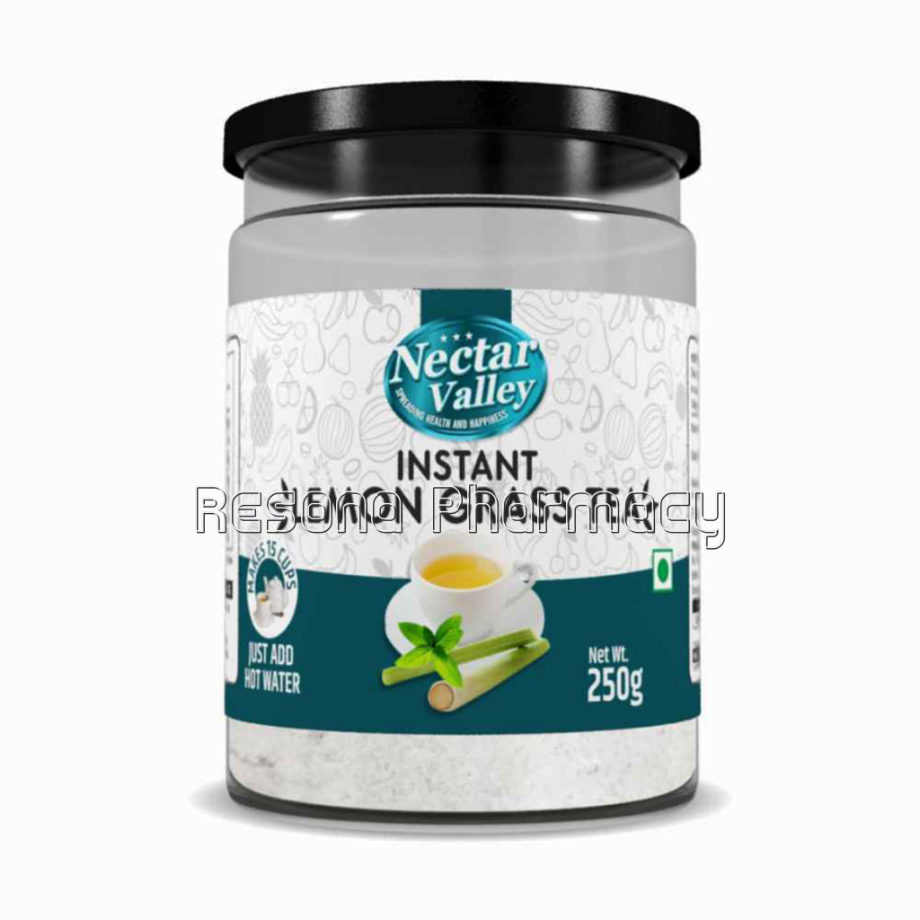 Nectar Valley Instant Lemongrass Green Tea Powder | Brewed From Real Leaves   Makes 15 Cups   250G