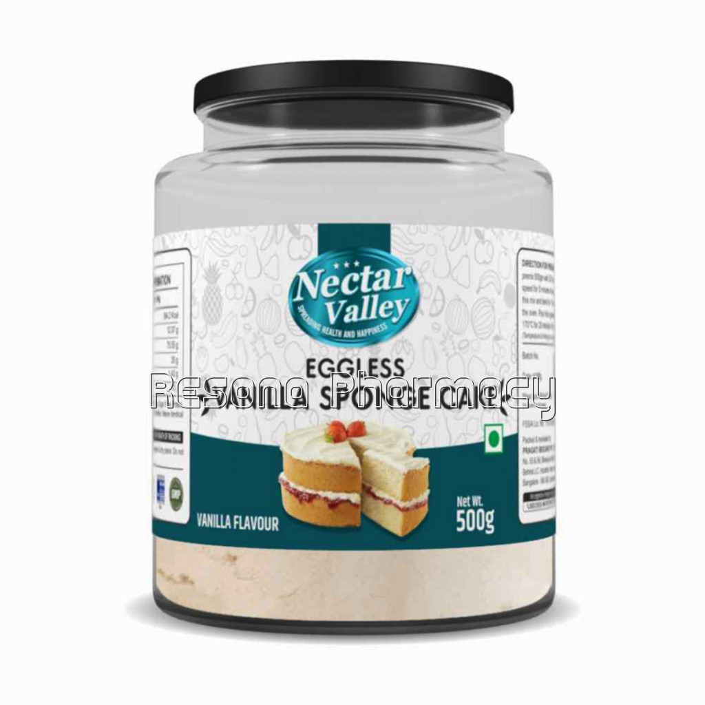 Nectar Valley Eggless Vanilla Sponge Cake Mix 500Gm