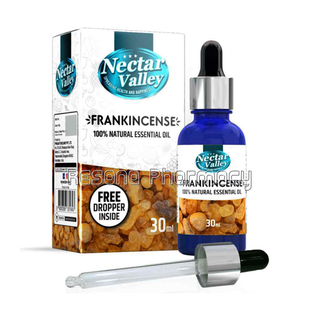 Nectar Valley Frankincense Essential Oil   Boswellia Serrata, 100% Pure | NaNaturalAromatherapy Oil For Scent / Diffuser / Humidifier, Massage   Steam Distilled (30Ml)