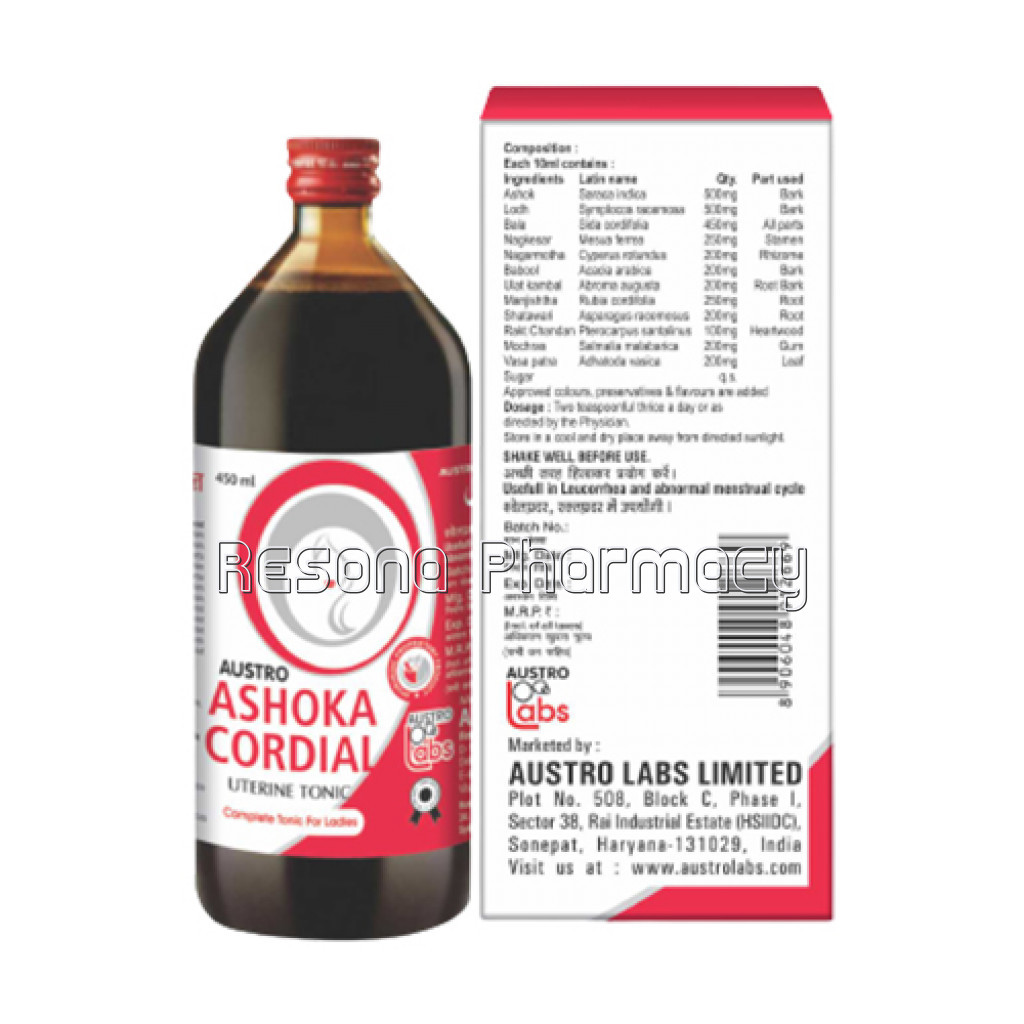 Austro Ashoka Cordial Uterine Tonic For Women 450Ml