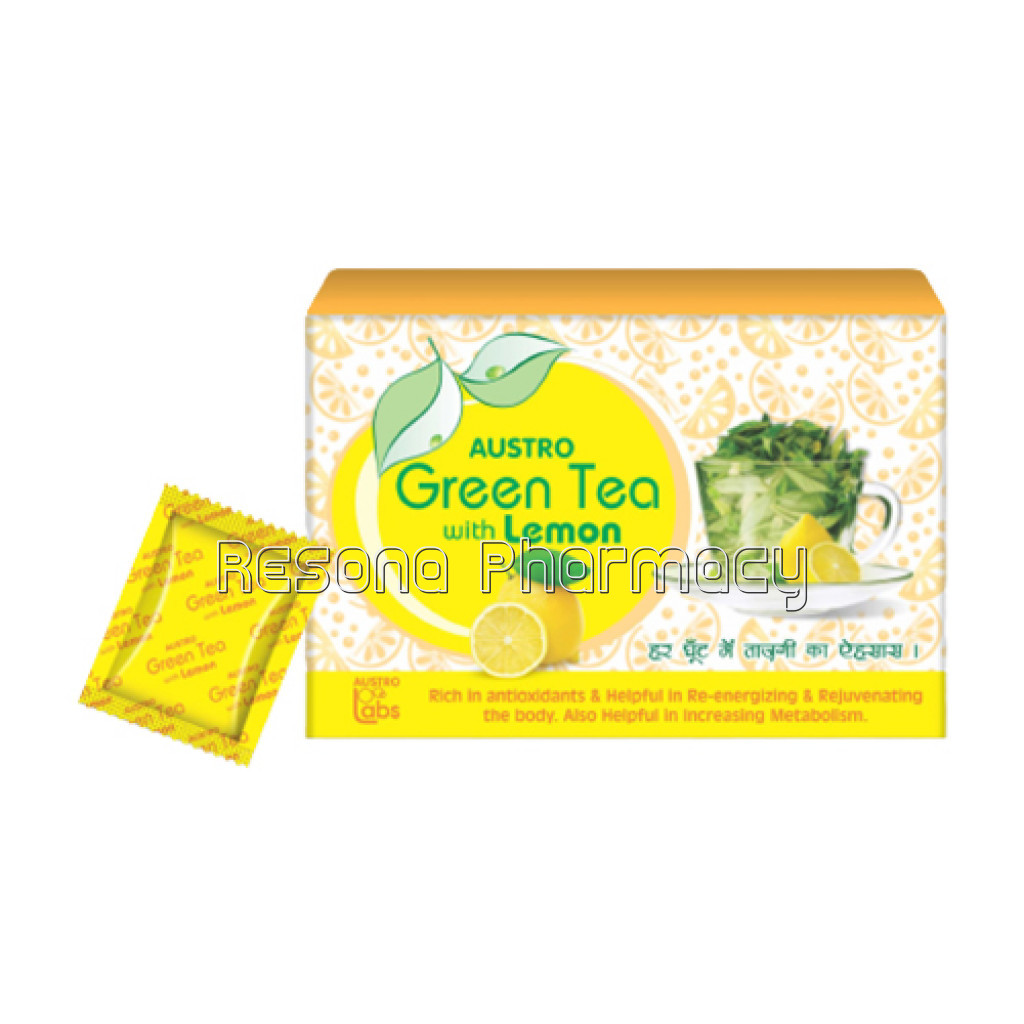 Austro Green Tea – Lemon Flavor (25 Tea Bags)