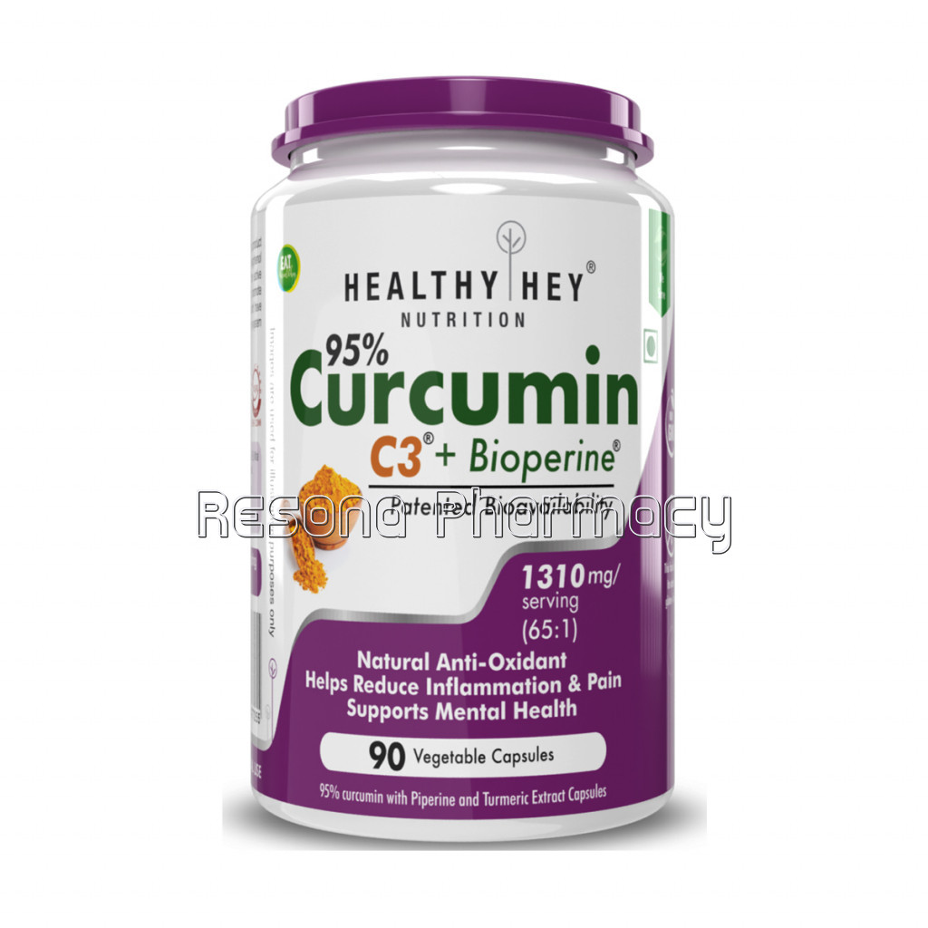 Curcumin With Bioperine 1310Mg   90 Vegetable Capsules With Piperine