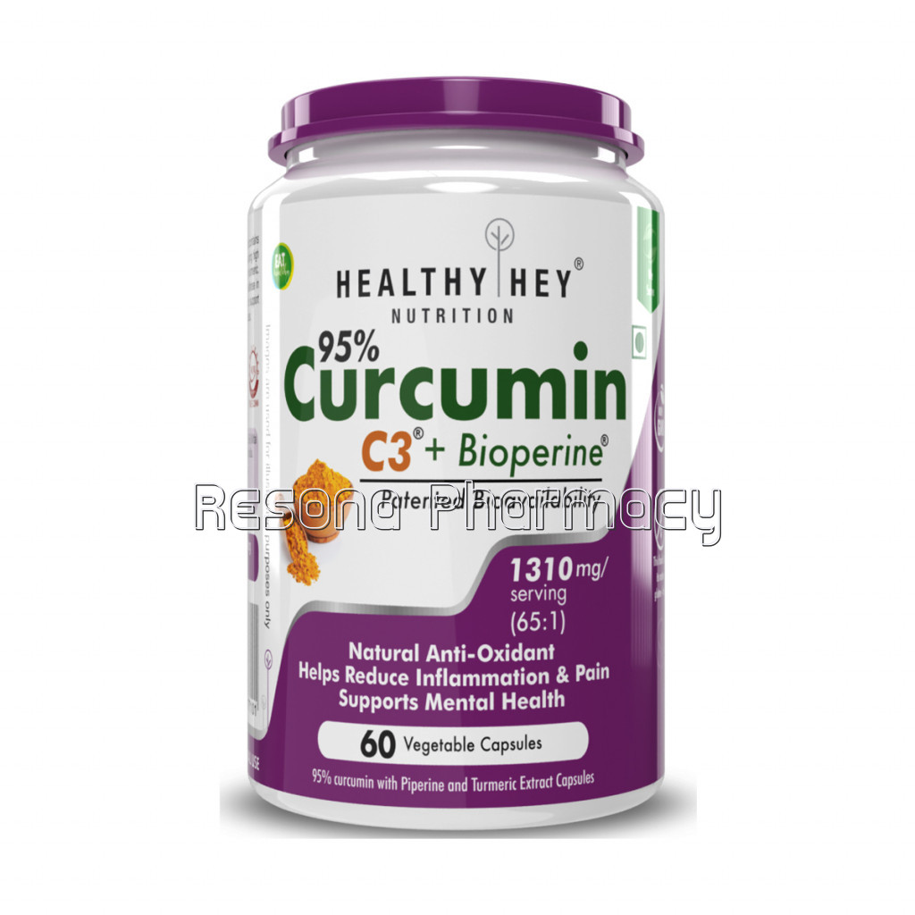 Curcumin With Bioperine 1310Mg, 60 Vegetable Caps With Piperine   Immunity Booster