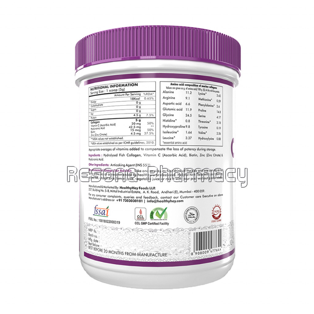 Hydrolyzed Fish Collagen Powder (Unflavoured, 200G)