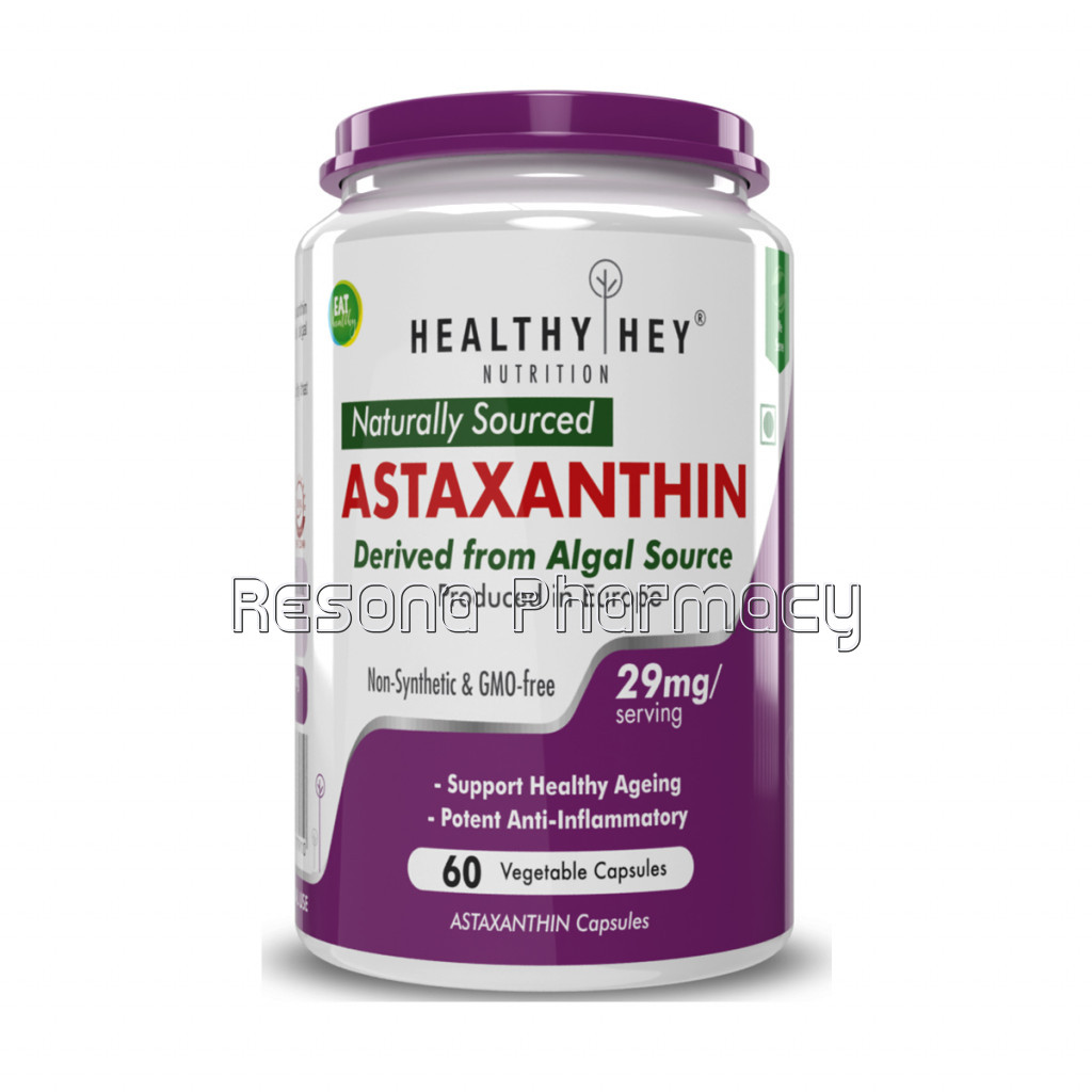 Astaxanthin 29Mg   Naturally Sourced From Algae   Non Synthetic   Support Healthy Ageing   60 Veg Capsules (60)