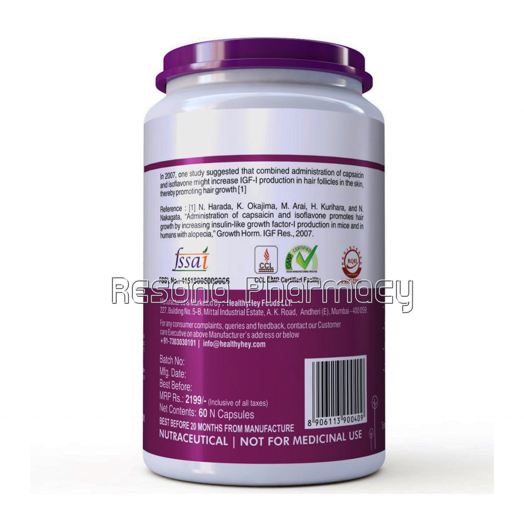 Hairvgrow   NaNaturalHair Growth Formula Supplement   60 Veg. Capsules