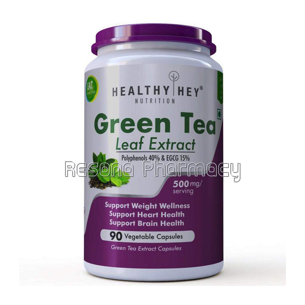 Green Tea Extract Supplement  40% Polyphenols 15% Egcg   500 Mg   90 Vegetable Capsules