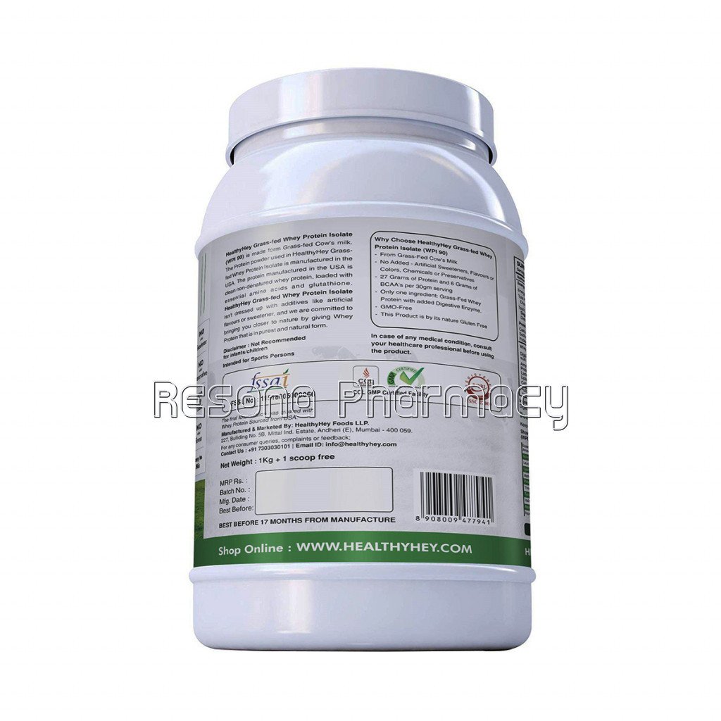 Grass Fed Whey Protein Isolate   1Kg (Unflavoured)