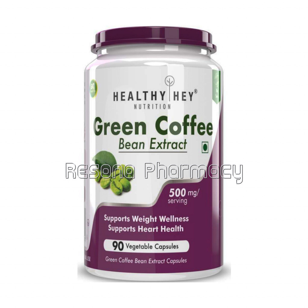 Green Coffee Bean Extract With Antioxidants  70% Chlorogenic Acid, Non Gmo, 500Mg, 90 Count