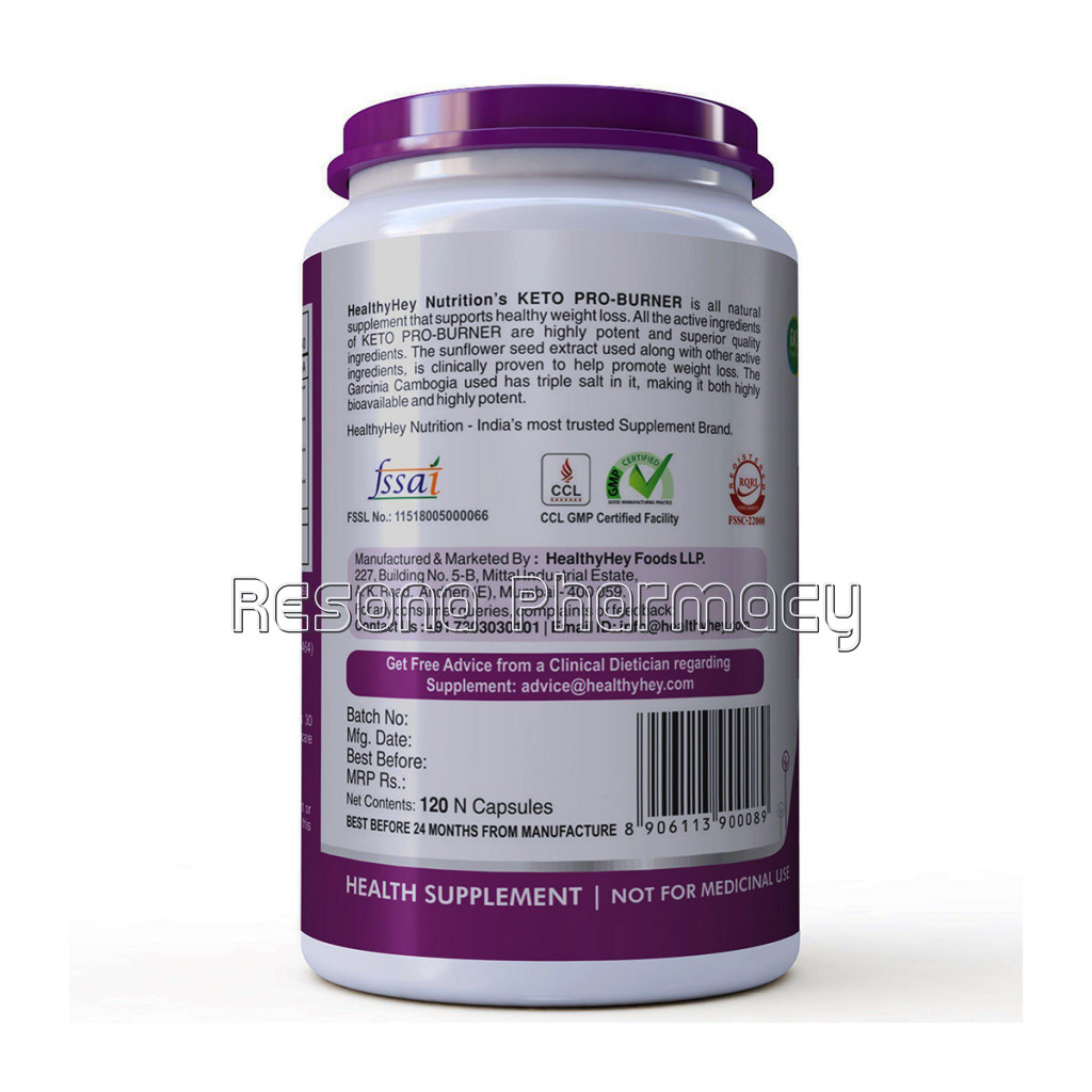 Keto Pro Burner   Support Healthy Weight Loss   1000Mg   120 Veg Capsules