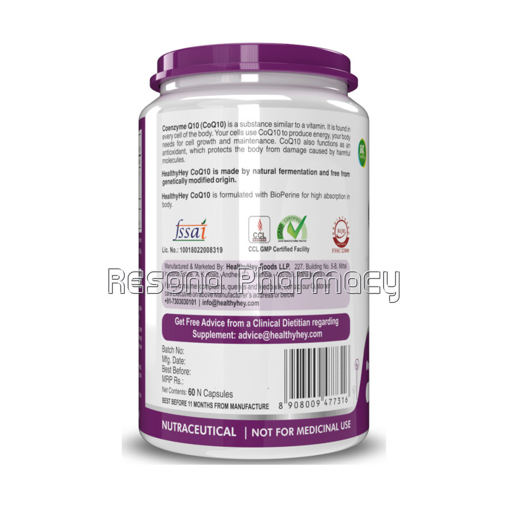 Coq10 With Bioperine   High Absorption   125 Mg   60 Capsules