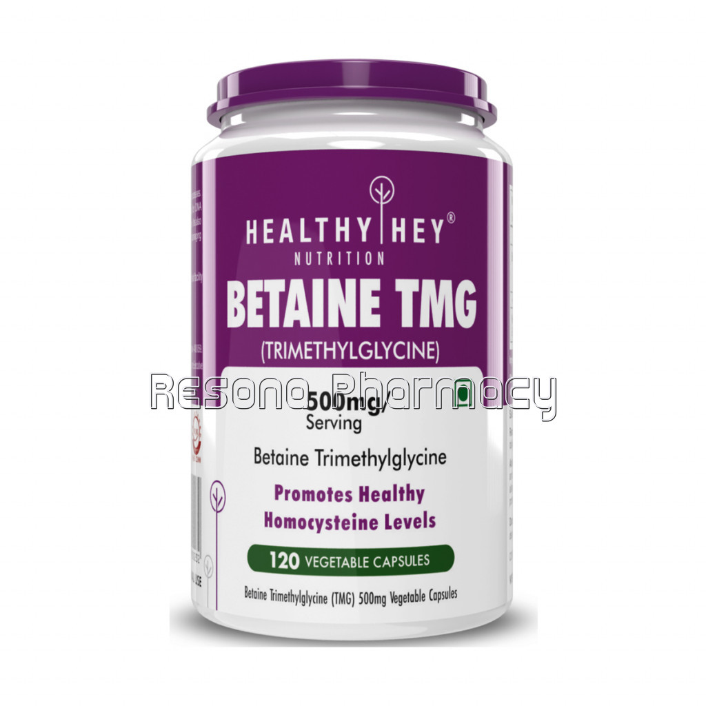 Betaine Trimethylglycine (Tmg) 500Mg   120 Veg. Capsules
