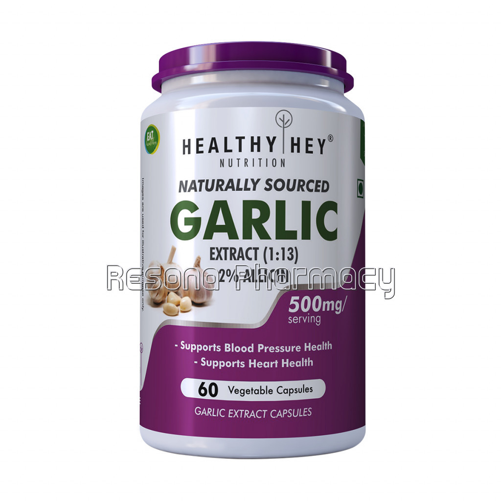 Odorless Garlic Extract (1:13) Allium Sativum   2% Allicin   500Mg (60 Veg Capsules)