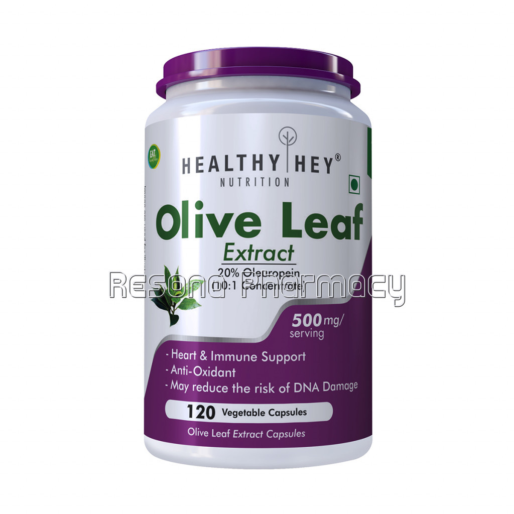 Olive Leaf Extract 20% Oleuropein 500Mg   120 Vegetarian Capsules