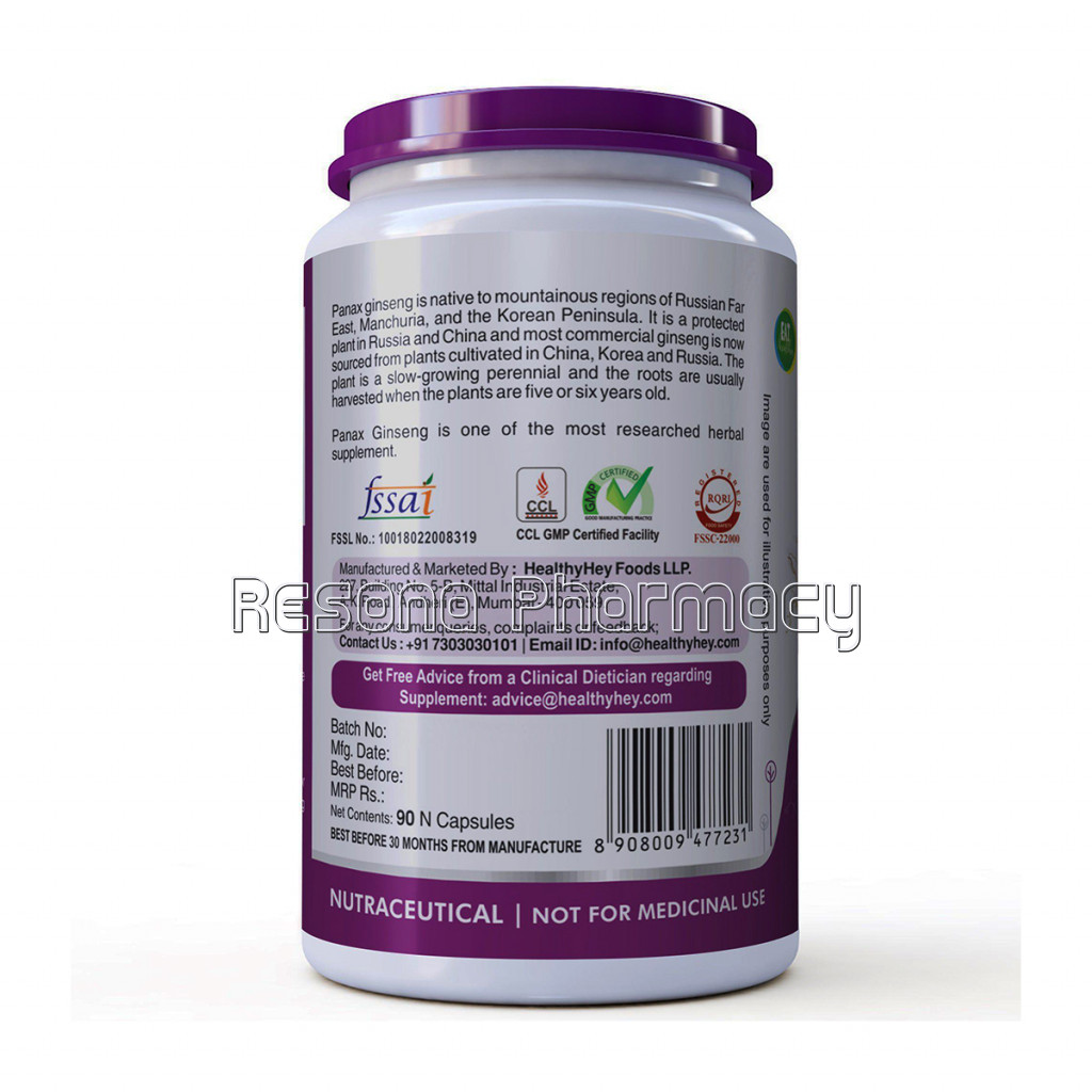 Panax Ginseng 400Mg   90 Vegetable Capsules