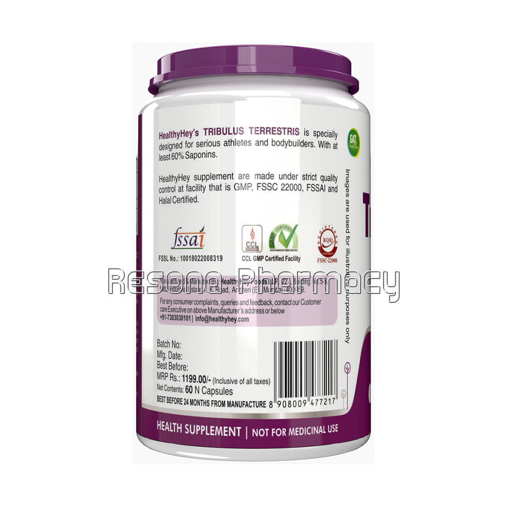 Tribulus Terrestris   60 Count 60% Saponins   Highest Purity On The Market   700Mg Maximum Strength