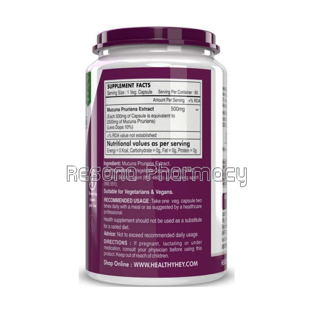 Mucuna Pruriens Extract   For Mood And Motivation Support 500Mg (60 Veg. Capsules)