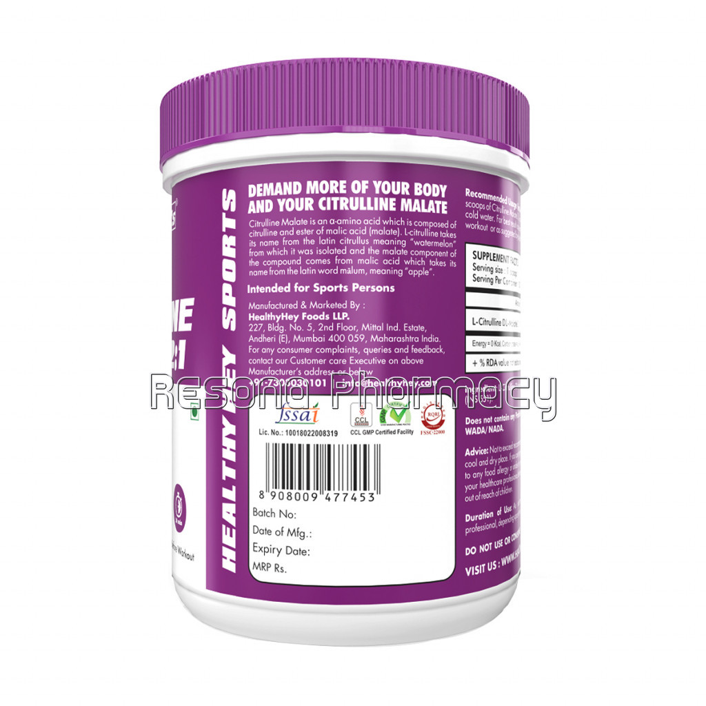 Citrulline Malate 2:1   200 Grams – 100 Servings (Unflavoured, 200Gm)