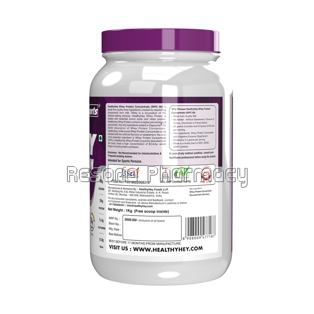 Whey Protein Concentrate (Produced In Germany)   80% Protein With Digestive Enzymes (Wpc)   Unflavoured   1 Kg