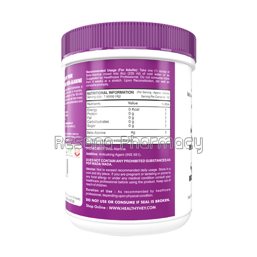 Beta Alanine Powder For Endurance   250 Gram (250)